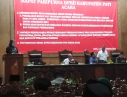 Setujui Perubahan Hak Keuangan Dan Administrasi Pimpinan Pati