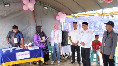 Setelah Gunakan Hak Pilih, Bupati Pantau Pesta Demokrasi Masyarakat Kotabaru