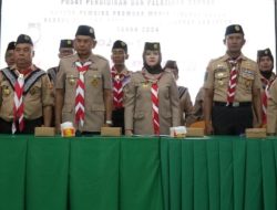 Ketua Kwartir Cabang Kotabaru Hj. Fatma Idiana Buka Secara Resmi KMD dan KML