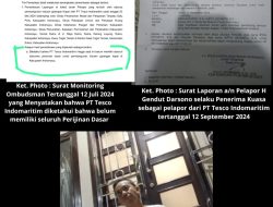 Suara Warga Terancam Dibungkam Oleh PT Tesco Indomaritim, Kemana Kanit Intel Yang Mengaku Tokoh Masyarakat Di Tegal Taman