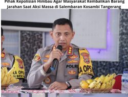 Polisi Imbau Warga Kembalikan Barang Yang Dijarah, Pasca Kecelakaan Truk Di Kosambi