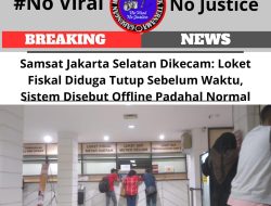 Samsat Jakarta Selatan Dikecam, Loket Fiskal Diduga Tutup Sebelum Waktu Sistem Disebut Offline Padahal Normal