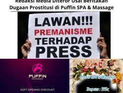 Redaksi Media Diteror Usai Beritakan Dugaan Prostitusi Di Puffin SPA & Massage