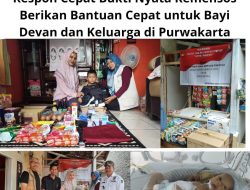 Respon Cepat Bukti Nyata Kemensos Berikan Bantuan Cepat Untuk Bayi Devan Dan Keluarga Di Purwakarta