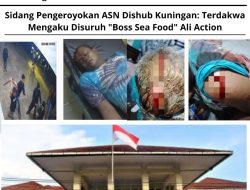 Sidang Pengeroyokan ASN Dishub Kuningan: Terdakwa Mengaku Disuruh “Boss Sea Food” Ali Action