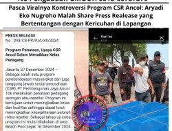 Pasca Viral-nya Kontroversi Program CSR Ancol: Aryadi Eko Nugroho Malah Share Press Release yang Bertentangan dengan Kericuhan di Lapangan