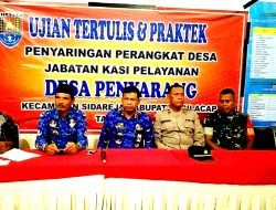 Pemdes Penyarang Laksanakan Ujian Penyaringan Perangkat Desa, Satu Jabatan Diperebutkan 19 Orang