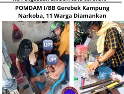 POMDAM I/BB Gerebek Kampung Narkoba, 11 Warga Diamankan