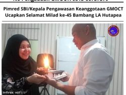 Pimred SBI/Kepala Pengawasan Keanggotaan GMOCT Ucapkan Selamat Milad ke-45 Bambang LA Hutapea