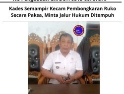 Kades Semampir Kecam Pembongkaran Ruko Secara Paksa, Minta Jalur Hukum Ditempuh