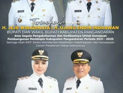 Jeje: Mohon Pamit Kepada Semua Lapisan Masyarakat Pangandaran dalam Pisah Sambut Bupati dan Wakil Bupati Pangandaran