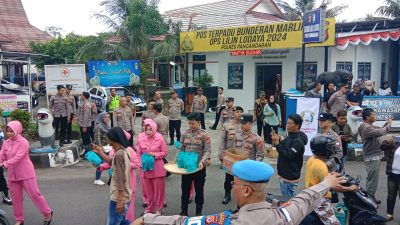 Polres Pangandaran Adakan Giat Bagi Takjil dan Sembako, Baksos Polri Presisi