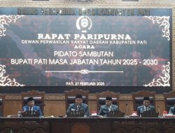 Ketua DPRD Pati Buka Rapat Paripurna Pidato Bupati Pati Periode 2025-2030
