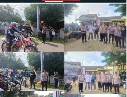 Kapolsek Bergas Lepas Trail Sepeda Motor untuk Penggalangan Dana Pembangunan Masjid Jami Al Barkah