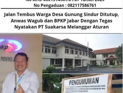 Jalan Tembus Warga Desa Gunung Sindur Ditutup, Anwas Wagub dan BPKP Jabar Dengan Tegas Nyatakan PT Suakarsa Melanggar Aturan