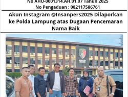 Akun Instagram @Insanpers2025 Dilaporkan ke Polda Lampung atas Dugaan Pencemaran Nama Baik