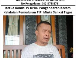 Ketua Komisi IV DPRD Pangandaran Kecam Kelalaian Penyaluran PIP, Minta Sanksi Tegas