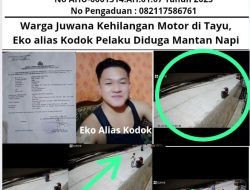 Warga Juwana Kehilangan Motor di Tayu, Eko alias Kodok Pelaku Diduga Mantan Napi