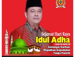 Ketua DPRD Pati Mengucapkan Selamat Hari Raya Idul Adha 1446 H/2025 M, Semangat Kurban Wujudkan Kepedulian Tanpa Pamrih