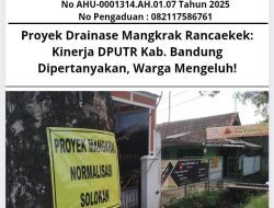 Proyek Drainase Mangkrak Rancaekek: Kinerja DPUTR Kab. Bandung Dipertanyakan, Warga Mengeluh!