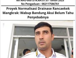 Proyek Normalisasi Drainase Rancaekek Mangkrak: Wabup Bandung Akui Belum Tahu Penyebabnya