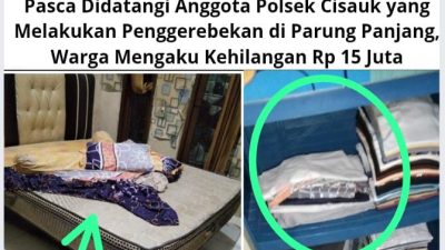 Pasca Didatangi Anggota Polsek Cisauk yang Melakukan Penggerebekan di Parung Panjang, Warga Mengaku Kehilangan Rp 15 Juta