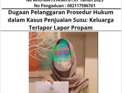 Dugaan Pelanggaran Prosedur Hukum dalam Kasus Penjualan Susu: Keluarga Terlapor Lapor Propam