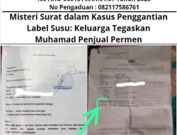 Misteri Surat dalam Kasus Penggantian Label Susu: Keluarga Tegaskan Muhamad Penjual Permen