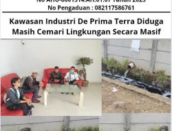 Kawasan Industri De Prima Terra Diduga Masih Cemari Lingkungan Secara Masif