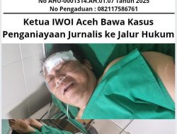 Ketua IWOI Aceh Bawa Kasus Penganiayaan Jurnalis ke Jalur Hukum
