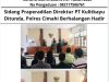 Sidang Praperadilan Direktur PT Kulit Kayu Indonesia Ditunda, Polres Cimahi Berhalangan Hadir