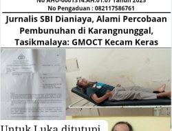 Jurnalis SBI Dianiaya, Alami Percobaan Pembunuhan di Karangnunggal, Tasikmalaya: GMOCT Kecam Keras