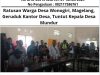 Ratusan Warga Desa Wonogiri, Magelang, Geruduk Kantor Desa, Tuntut Kepala Desa Mundur
