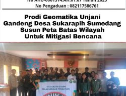 Prodi Geomatika Unjani Gandeng Desa Sukarapih Sumedang Susun Peta Batas Wilayah untuk Mitigasi Bencana