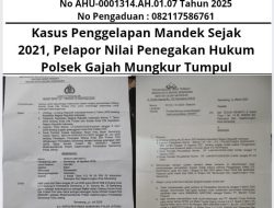 Kasus Penggelapan Mandek Sejak 2021, Pelapor Nilai Penegakan Hukum Polsek Gajah Mungkur Tumpul