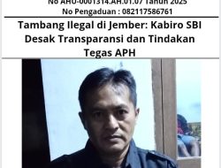 Tambang Ilegal di Jember: Kabiro SBI Desak Transparansi dan Tindakan Tegas APH