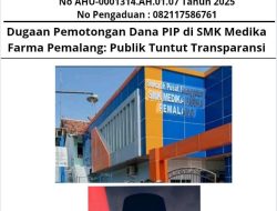 Dugaan Pemotongan Dana PIP di SMK Medika Farma Pemalang: Publik Tuntut Transparansi