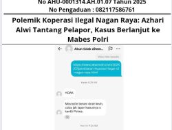 Polemik Koperasi Ilegal Nagan Raya: Azhari Alwi Tantang Pelapor, Kasus Berlanjut ke Mabes Polri