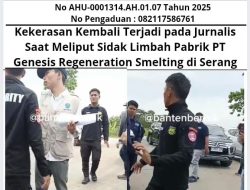 Kekerasan Kembali Terjadi pada Jurnalis Saat Meliput Sidak Limbah Pabrik PT Genesis Regeneration Smelting di Serang