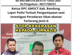 Ketua DPC GMOCT Kab. Bandung, Lapor Polisi Terkait Penganiayaan saat Investigasi Peredaran Obat-obatan Terlarang Jenis G