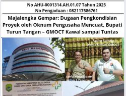 Majalengka Gempar: Dugaan Pengkondisian Proyek oleh Oknum Pengusaha Mencuat, Bupati Turun Tangan – GMOCT Kawal sampai Tuntas