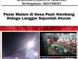 Pasar Malam di Desa Pasir Kembang Diduga Langgar Sejumlah Aturan