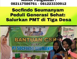 Socfindo Seumanyam Peduli Generasi Sehat: Salurkan PMT di Tiga Desa