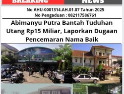 Abimanyu Putra Bantah Tuduhan Utang Rp 15 Miliar, Laporkan Dugaan Pencemaran Nama Baik