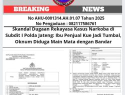 Skandal Dugaan Rekayasa Kasus Narkoba di Subdit I Polda Jateng: Ibu Penjual Kue Jadi Tumbal, Oknum Diduga Main Mata dengan Bandar