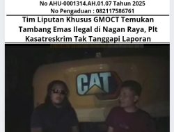 Tim Liputan Khusus GMOCT Temukan Tambang Emas Ilegal di Nagan Raya, Plt Kasatreskrim Tak Tanggapi Laporan