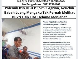 Polemik Izin HGU PT SPS 2 Agrina, Geuchik Babah Lueng Mengaku Tak Pernah Melihat Bukti Fisik HGU selama Menjabat