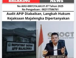 Audit APIP Diabaikan, Langkah Hukum Kejaksaan Majalengka Dipertanyakan
