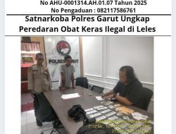 Satnarkoba Polres Garut Ungkap Peredaran Obat Keras Ilegal di Leles