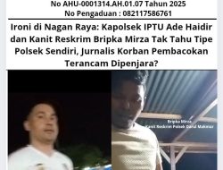 Ironi di Nagan Raya: Kapolsek IPTU Ade Haidir dan Kanit Reskrim Bripka Mirza Tak Tahu Tipe Polsek Sendiri, Jurnalis Korban Pembacokan Terancam Dipenjara?